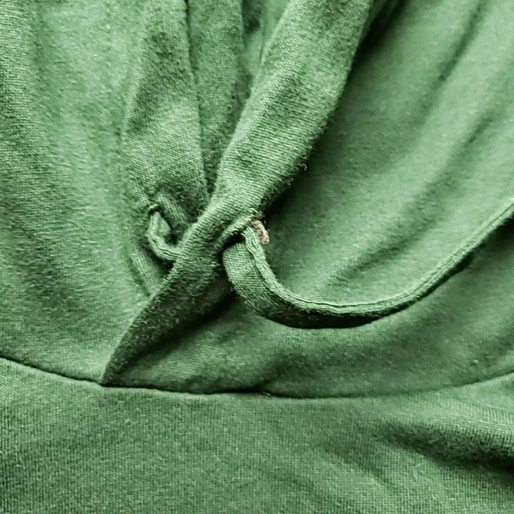 Polo Ralph Lauren Hoodie Shirt Mens Small Green Lightweight Cotton Logo Pullover